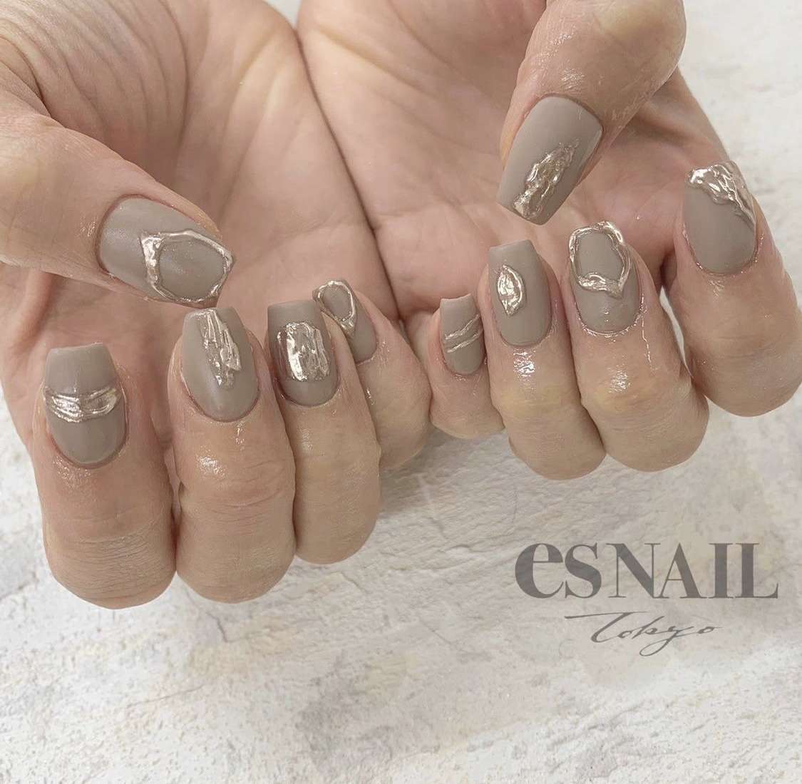matte×mirrorネイル♡