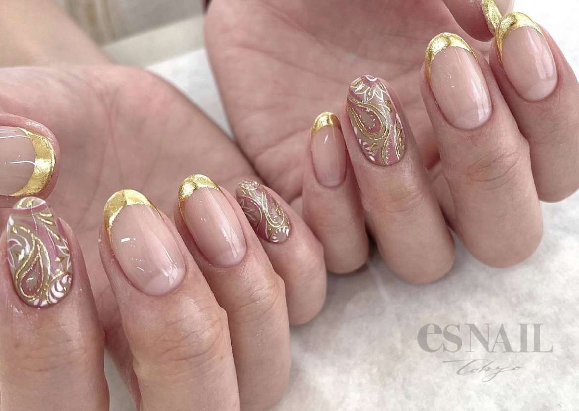 ペイズリー柄×フレンチ💛💜