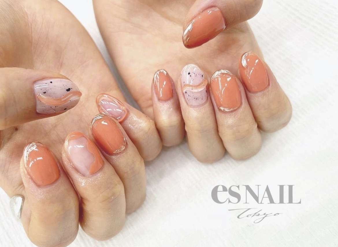 orange nail🍊