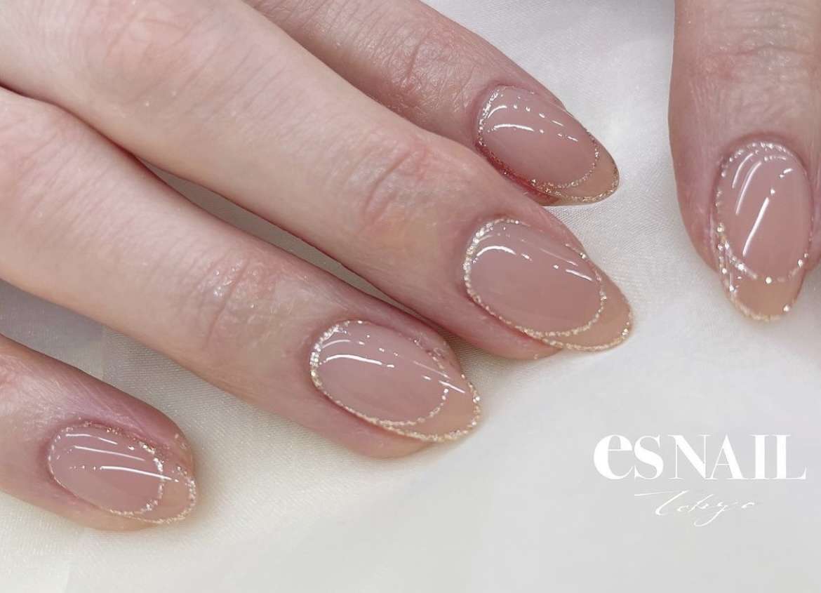 ラメフレンチ✨