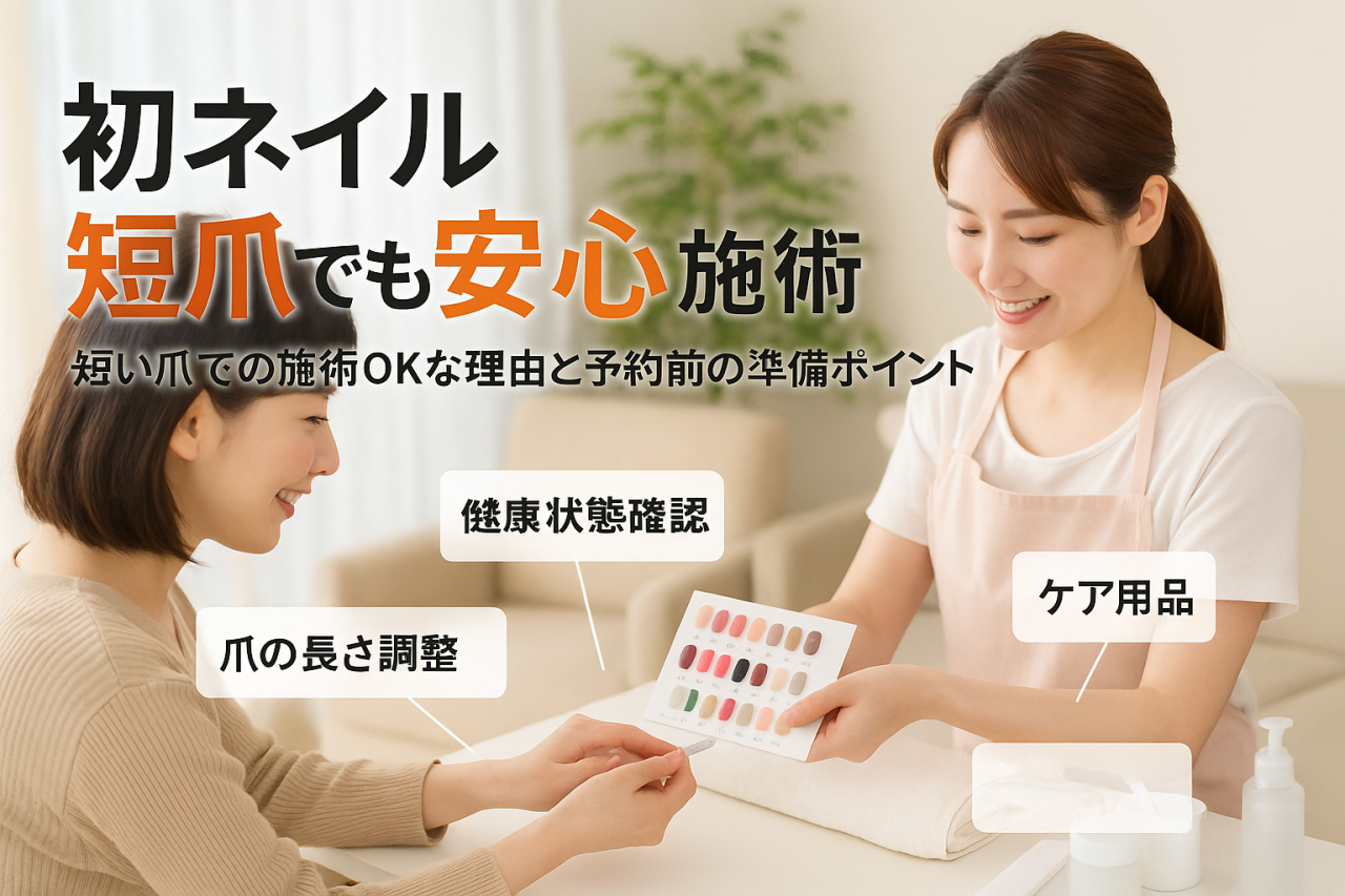 初めてのネイルサロンでも安心！短い爪でも施術OKな理由と準備ガイド