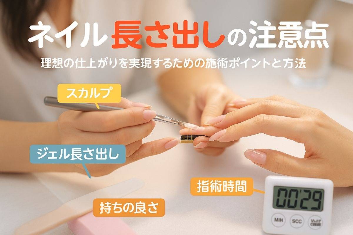 理想の仕上がりを目指すネイルサロンでの長さ出し方法と注意点について 
