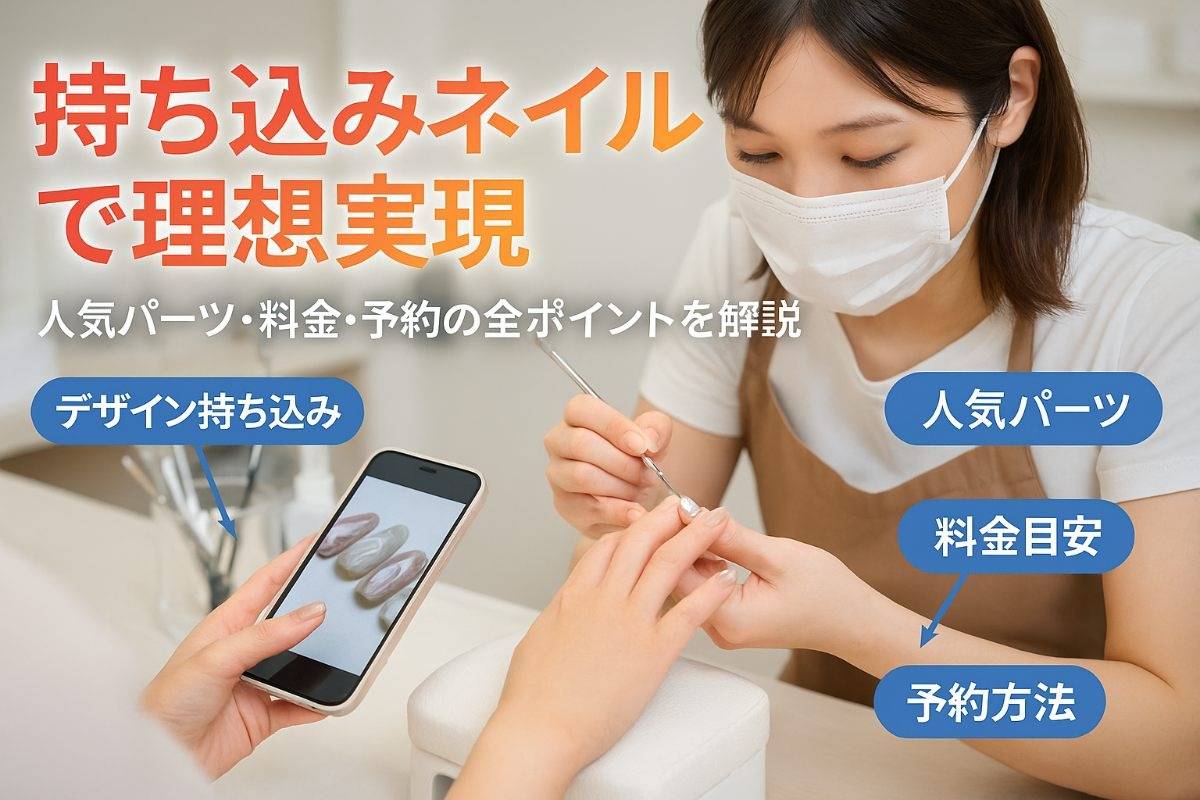 ネイルサロンのデザイン持ち込みで理想を叶える方法と人気パーツ・料金・予約の全知識