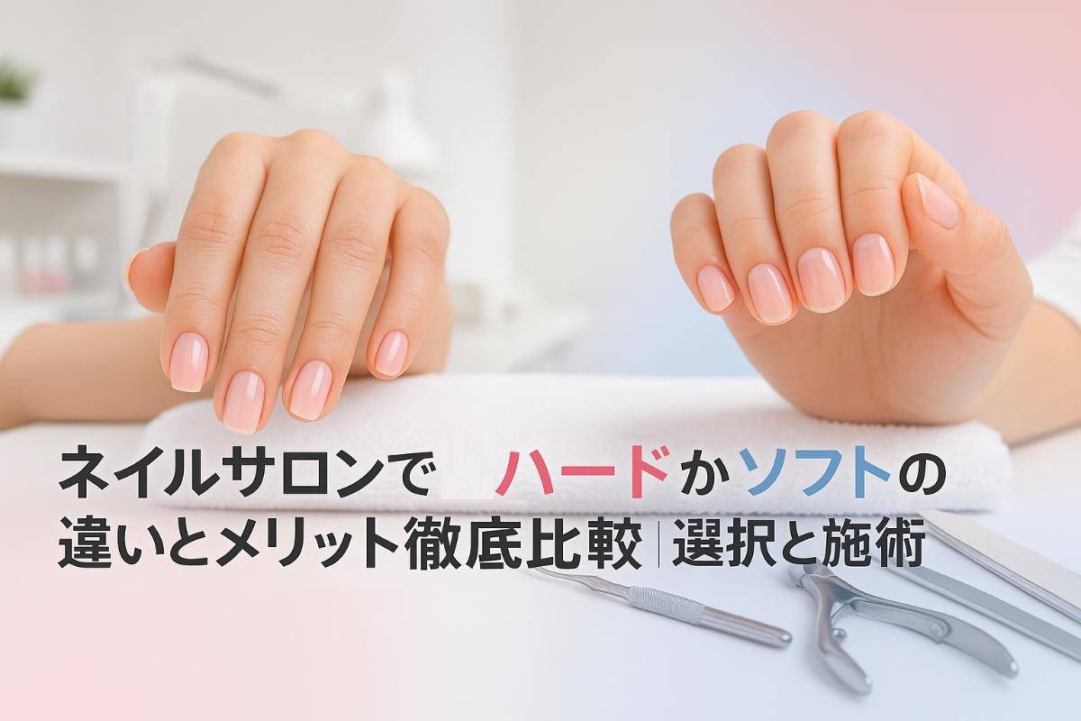 ネイルサロンではハードかソフトかの違いとメリット徹底比較｜選び方と施術工程まで解説
