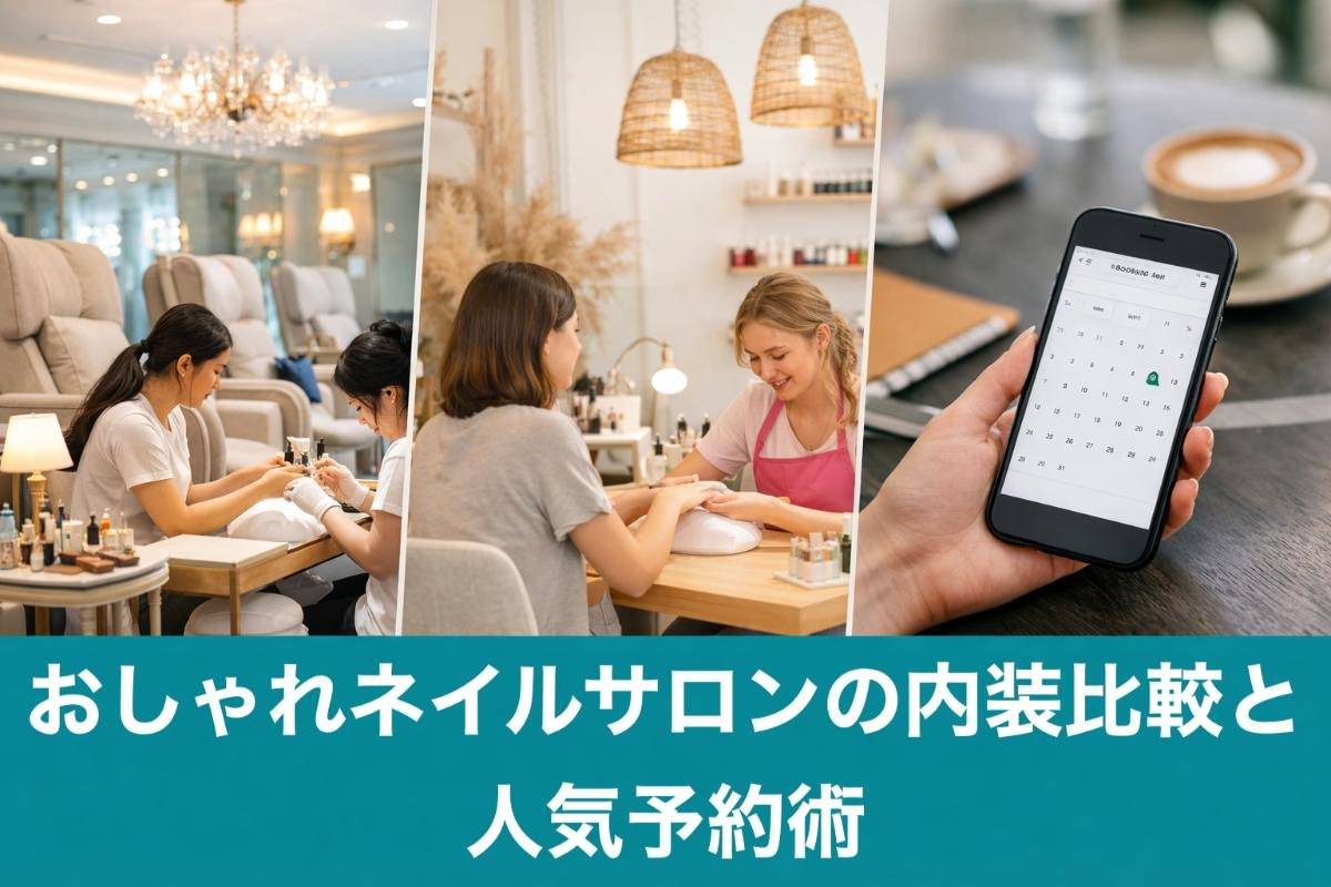 おしゃれネイルサロンの内装比較と人気予約術