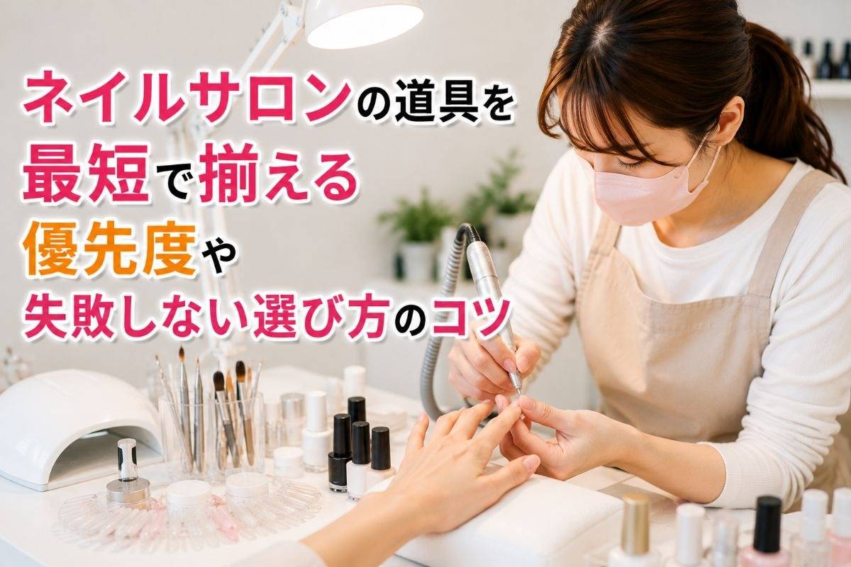 ネイルサロンの道具を最短で揃える優先度や失敗しない選び方のコツ